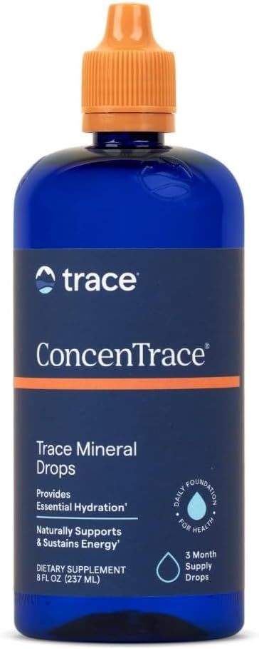 Trace Minerals, CONCENTRACE Trace Mineral Drops, Provides Essential Hydration - 8 fl. oz (237 mL)
