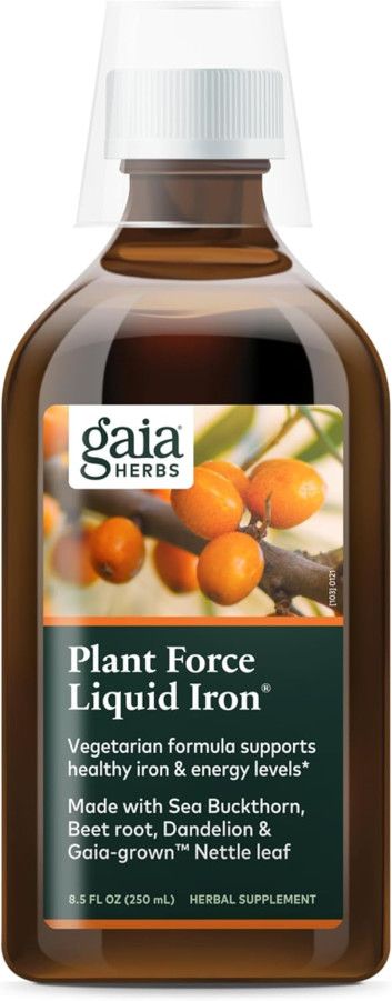 Gaia Herbs, Plant Force Liquid Iron - 8 fl. oz. (250 mL)