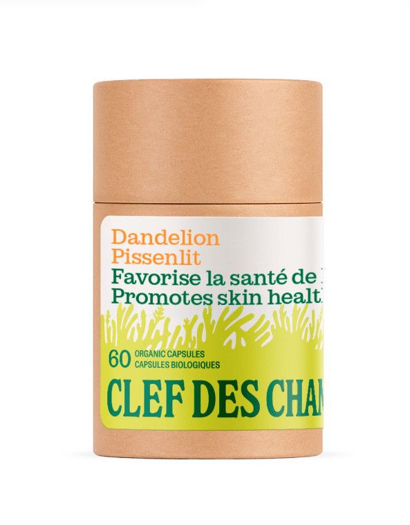 Clef Des Champs, Kosher Tradition DANDELION Organic 325mg, Blood Purifier For Skin Conditions - 60 Vegetarian Capsules