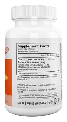 Nutri Supreme, Kosher TURMERIC-CURCUMIN BCM-95, Supports A Healthy Inflammatory Response - 60 Vegetarian Capsules #23