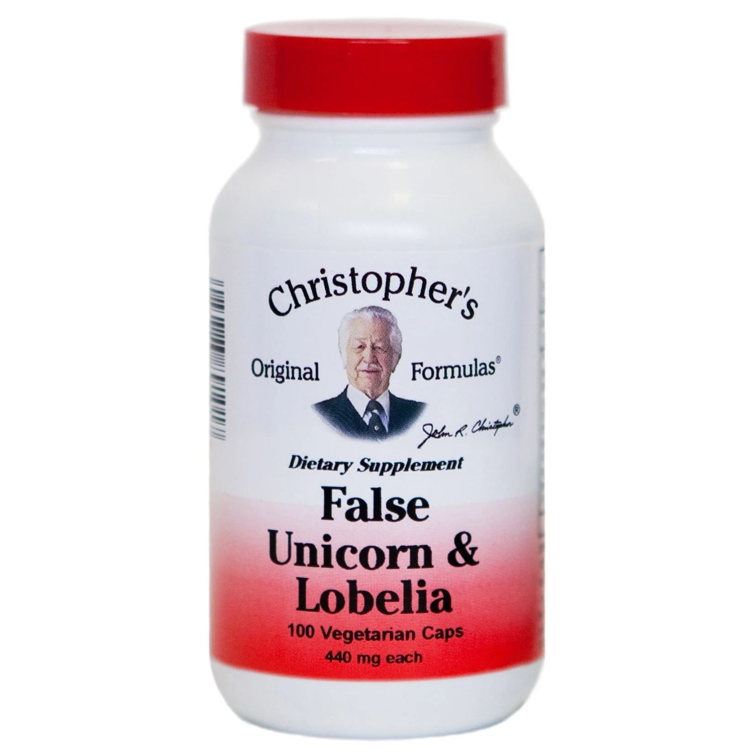 Dr. Christopher’s, False Unicorn &amp; Lobelia 440mg - 100 Vegetarian Capsules