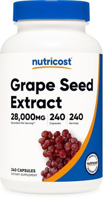 Nutricost, GRAPE SEED EXTRACT 28,000mg - 240 Capsules