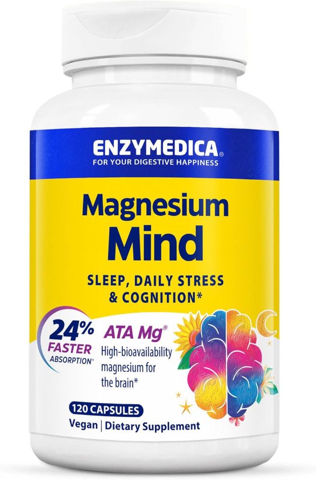 Enzymedica USA, MAGNESIUM MIND, For Sleep + Daily Stress &amp; Cognition - 120 Vegetarian Capsules