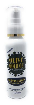 Olive Gold O3, SUPER OXYGEN, Unscented, Skin Care Lotion Pump - 4 oz. (120 mL)