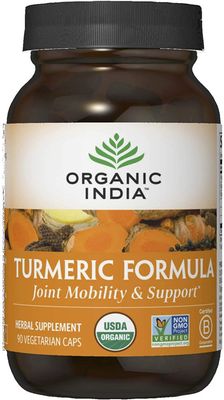 Organic India, Organic TURMERIC FORMULA , Joint Mobility &amp; Support - 90 Vegetarian Capsules
