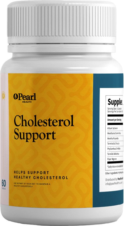 Pearl Health, Kosher CHOLESTEROL SUPPORT, Supports Healthy Cholesterol - 60 Vegetarian Capsules