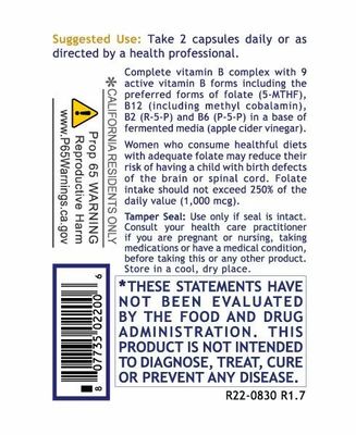 Premier Research Labs, COMPLETE B, Supports Liver + Energy + Brain &amp; Cell Health - 60 Vegetarian Capsules