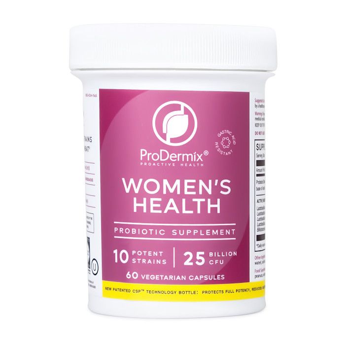 ProDermix, Kosher WOMEN&#39;S HEALTH, Probiotic Supplement, 25 Billion CFU - 60 Vegetarian Capsules
