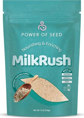 ProSeed, MILKRUSH, Nourishing & Enriching, Lactation Support for Breastfeeding - 12 oz. (340g) ProSeed, MILKRUSH, Nourishing & Enriching, Lactation Support for Breastfeeding - 12 oz. (340g)