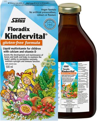 Salus, Kosher FLORADIX KINDERVITAL, Multivitamin For Children With Calcium &amp; Vitamin D, Liquid - 500 mL
