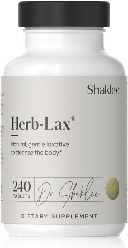 Shaklee, HERB-LAX, Natural + Gentle Laxative To Cleanse The Body - 240 Tablets