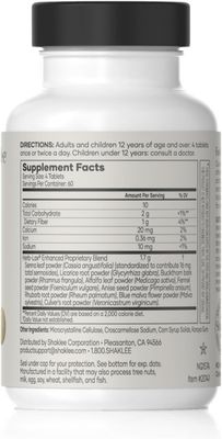 Shaklee, Kosher HERB-LAX, Natural + Gentle Laxative To Cleanse The Body - 240 Tablets