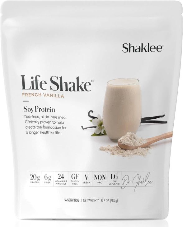 Shaklee, LIFE SHAKE, Soy Protein Powder, French Vanilla - 14 Servings (584g)