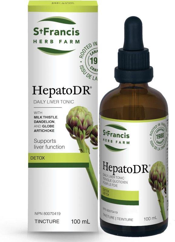 St. Francis Herb Farm, HEPATODR, Detox, Daily Liver Tonic, Liquid Tincture - 100 mL