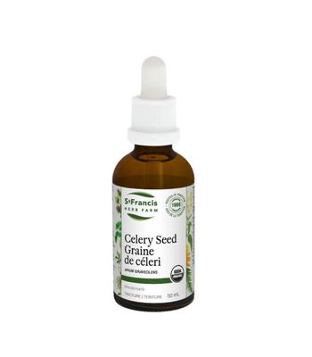 St. Francis Herb Farm, CELERY SEED, Relieves Pain With Rheumatism, Arthritis &amp; Gout, Liquid Tincture - 50 mL (1.7 fl. oz.)