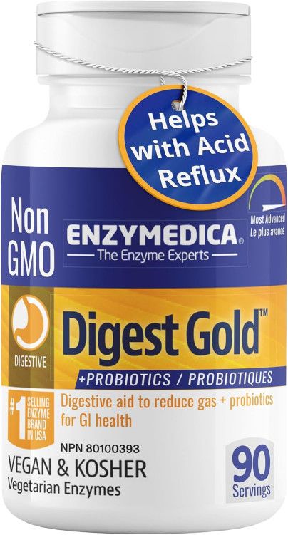 Enzymedica, Kosher DIGEST GOLD With ATPro, Maximum Strength - 90 Vegetarian Capsules