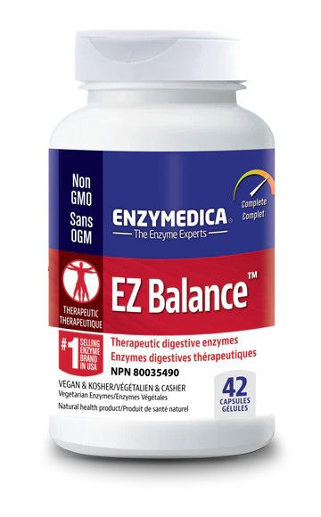 Enzymedica, Kosher EZ BALANCE, Therapeutic Digestive Enzymes - 42 Capsules