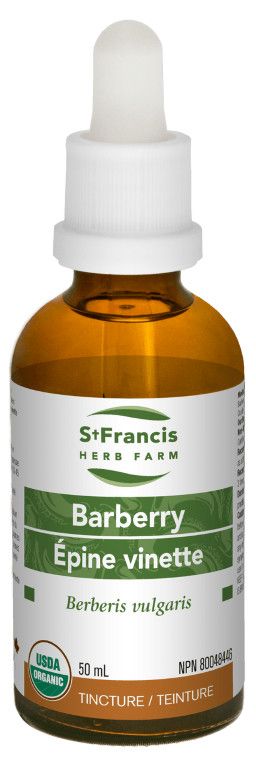St. Francis Herb Farm, BARBERRY, Bitter Tonic &amp; Relieves Digestive Tract Problems, Liquid Tincture - 50 mL (1.7 fl. oz.)