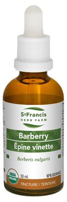 St. Francis Herb Farm, BARBERRY, Bitter Tonic &amp; Relieves Digestive Tract Problems, Liquid Tincture - 50 mL (1.7 fl. oz.)