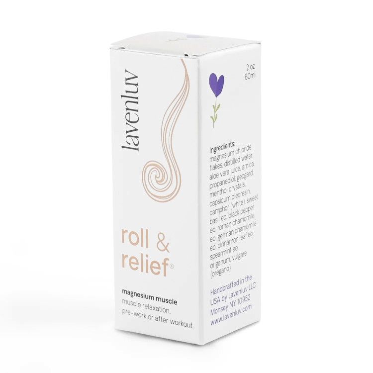Lavenluv, ROLL &amp; RELIEF, Magnesium Arnica Roll-On - 2 oz. (60 mL)