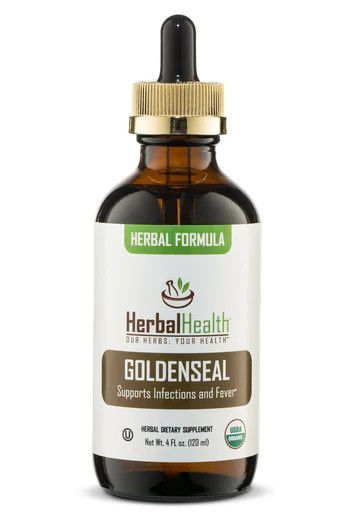Herbal Health, Herbal Formula, Kosher GOLDENSEAL, Supports Infections &amp; Fever, Liquid - 2 fl. oz. (60 mL)