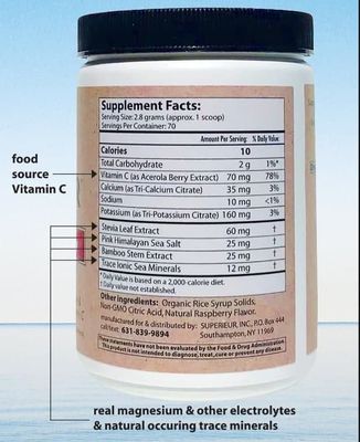 Superieur Electrolytes, DRINK SUPERIEUR, FRESH WATERMELON, Hydration Powder - 6.9 oz. (196 g.)