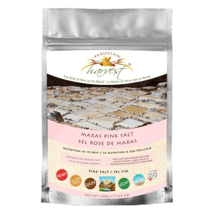 UHTCO, Peruvian Harvest, Fine Maras Mountain Pink Salt - 500 grams