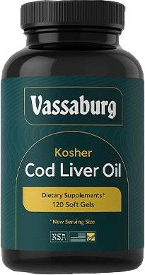 Vassaburg, KSA Kosher Cod Liver Oil, SoftGels - 120 Kosher SoftGels
