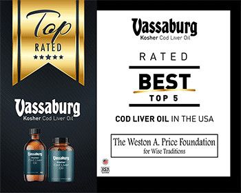 Vassaburg, KSA Kosher Cod Liver Oil, SoftGels - 120 Kosher SoftGels