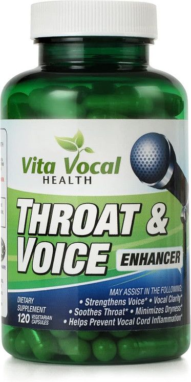 Vita Vocal, THROAT &amp; VOICE ENHANCER, Reduces Hoarseness &amp; Other Vocal Troubles - 120 Vegetarian Capsules