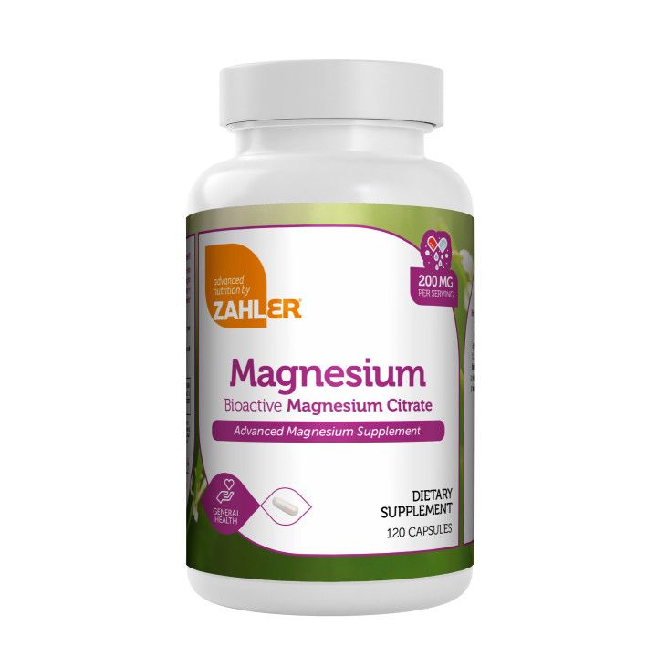 Zahlers, Kosher Magnesium Citrate 200mg - 120 Vegetarian Capsules