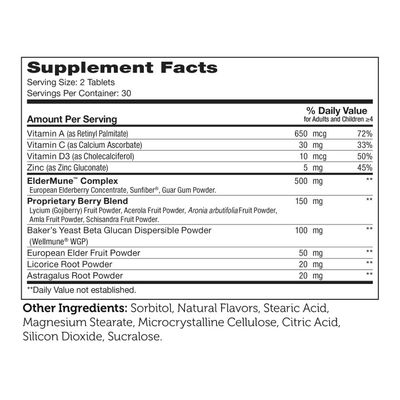 Zahlers, Kosher ImmuniKid Chewable, Children's immune system support - 60 Chewable Tablets