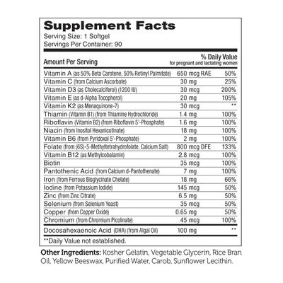 Zahlers, Kosher Mighty Mini Prenatal +DHA 100mg, Liquid Gels - 90 Softgels