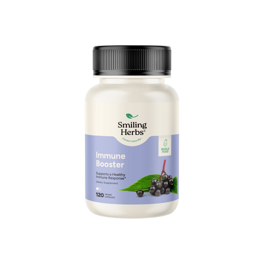 Smiling Herbs, Kosher IMMUNE BOOSTER, Total Immune Support - 120 Vegetarian Capsules