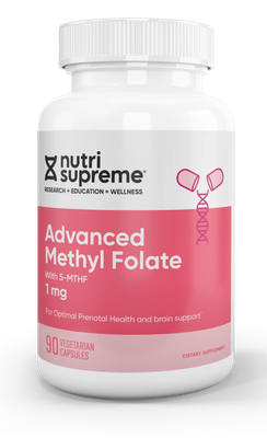 Nutri Supreme, Kosher ADVANCED METHYL FOLATE (MTHF) 1mg, For Optimal Health &amp; Brain Support