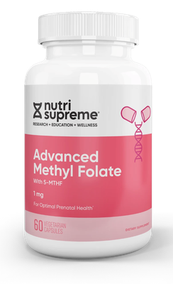 Nutri Supreme, Kosher ADVANCED METHYL FOLATE (MTHF) 1mg, For Optimal Prenatal Health &amp; Brain Support