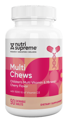 Nutri Supreme, Kosher MULTI CHEWS, Children's Multi Vitamin, Cherry Flavor