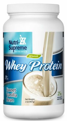 Nutri Supreme, Kosher WHEY PROTEIN Powder, Dairy Cholov Yisroel, Sweet Vanilla Bean Flavor
