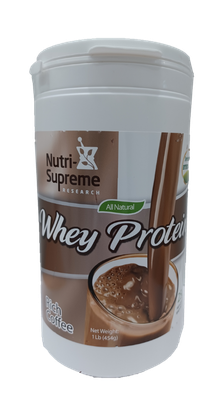 Nutri Supreme, Kosher WHEY PROTEIN Powder, w/ Erythritol &amp; Stevia, Dairy Cholov Yisroel, Rich Coffee Flavor