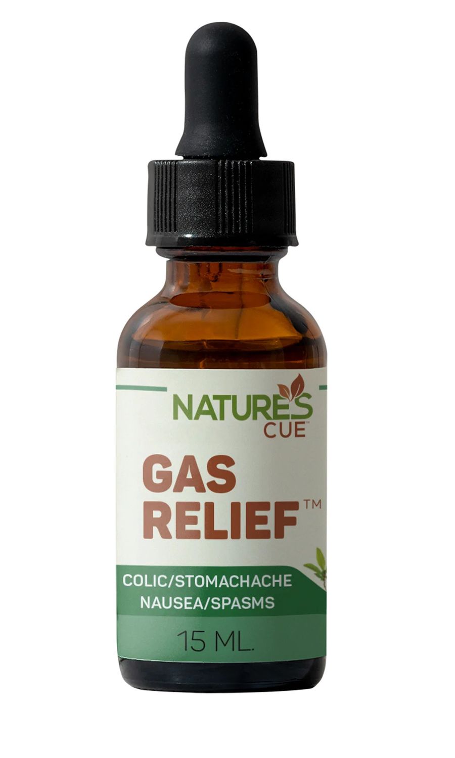 Natures Cue, GAS RELIEF OIL, An Effective Massage Oil to Relieve Gas + Bloating + Stomachache &amp; CRAMPING, Liquid - 15 mL - Kosher for Passover