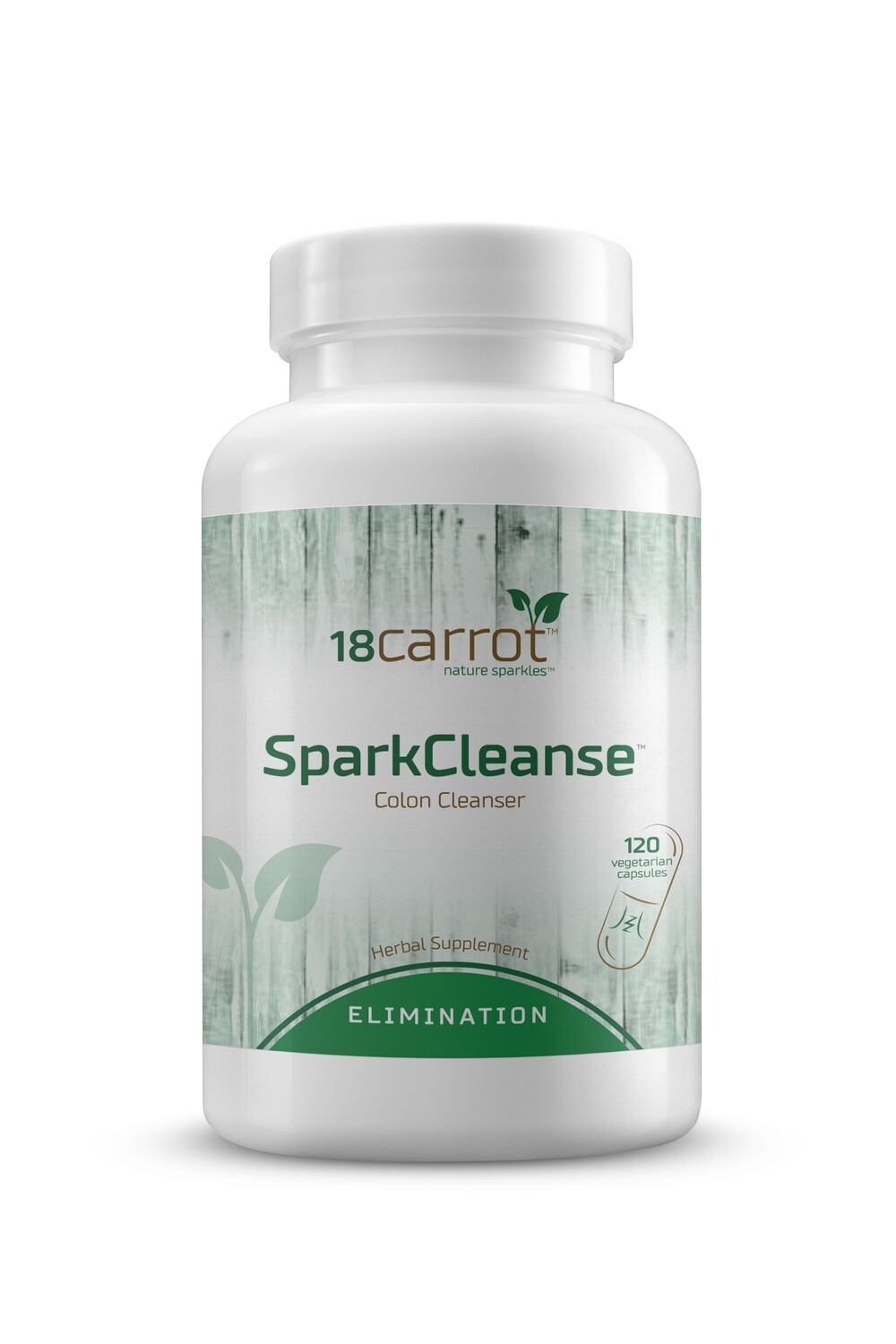 18carrot, Kosher SparkCleanse, Colon Cleanser - 120 Vegetarian Capsules