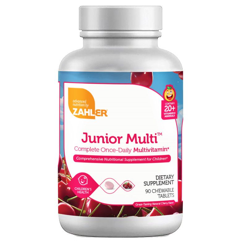 Zahlers, Kosher Junior Multi, Cherry Flavor - 90 Chewable Tablets