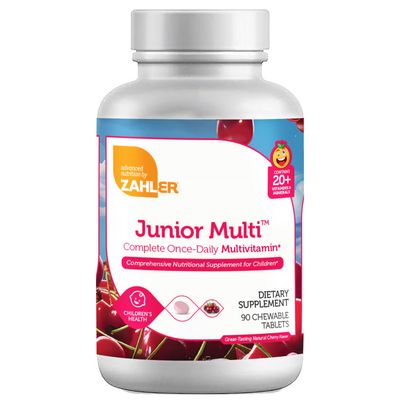 Zahlers, Kosher Junior Multi, Cherry Flavor - 90 Chewable Tablets