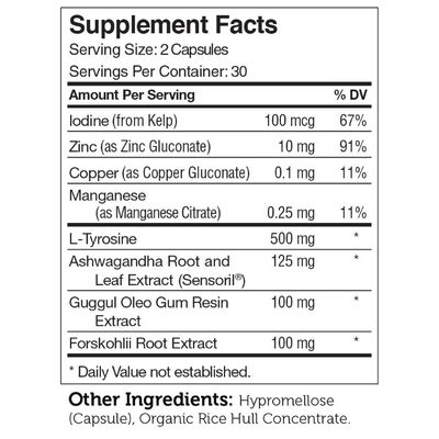 Zahlers, Kosher Thyraid, Thyroid Support - 60 Vegetarian Capsules