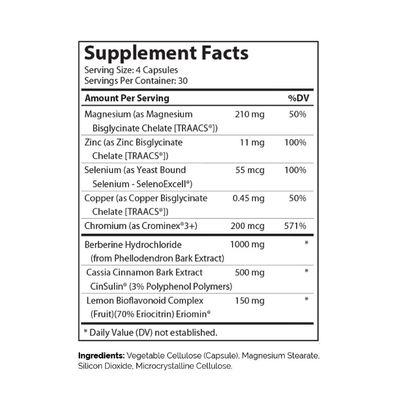Zahlers, Kosher  Diabetter, Blood Sugar Support - 120 Vegetarian Capsules