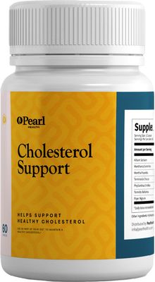 Pearl Health, Kosher CHOLESTEROL SUPPORT, Supports Healthy Cholesterol - 60 Vegetarian Capsules - Kosher for Passover