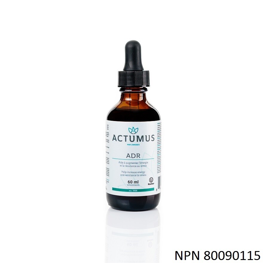 Actumus, Kosher ADR, Adrenal Gland Support, Helps increase energy and resistance to stress, Liquid Tincture  - 60 mL (2 fl. oz.)