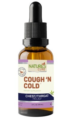 Natures Cue, Kosher COUGH 'N COLD, Chest / Throat Relief, Liquid - 2 fl. oz. (59 mL)