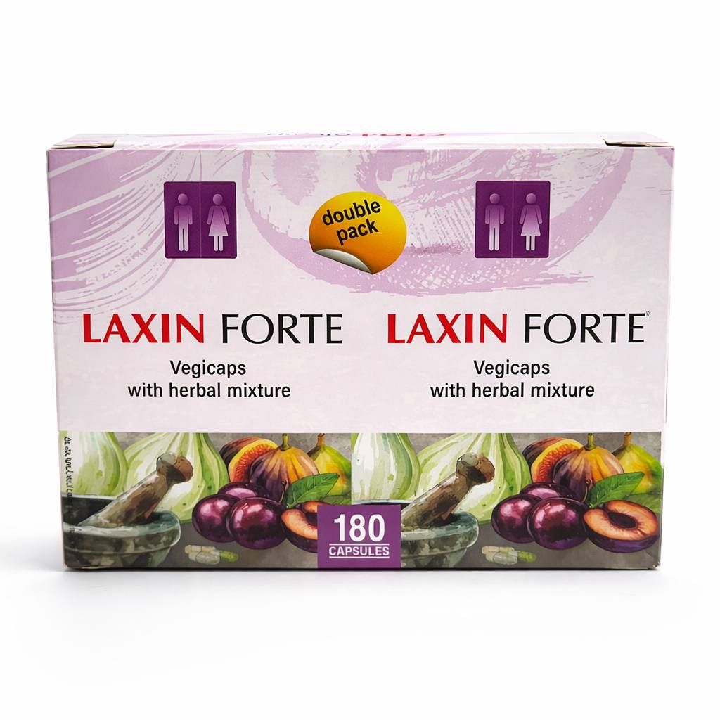 Oriental Secrets, Sodot Hamizrach, LAXIN FORTE, Herbal Laxative Constipation Relief - 180 Box of 2x90 Vegetarian Capsules