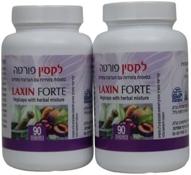 Oriental Secrets, Sodot Hamizrach, LAXIN FORTE, Herbal Laxative Constipation Relief - 180 Box of 2x90 Vegetarian Capsules
